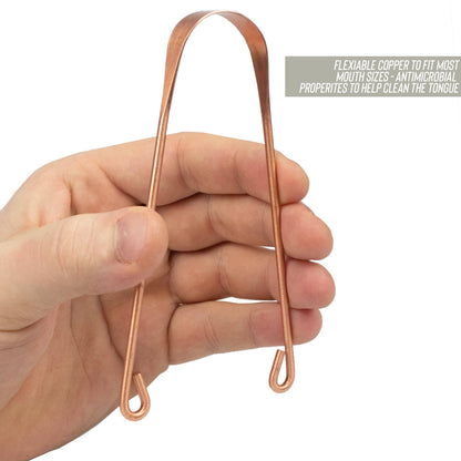 Nachhaltiger Zero-Waste Zungenschaber aus langlebigem Kupfer