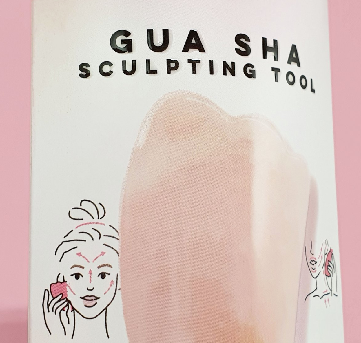 Gua Sha Sculpting-Tool - Rosenquarz