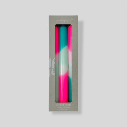 Kerzen Dip Dye Neon - Peppermin Clouds